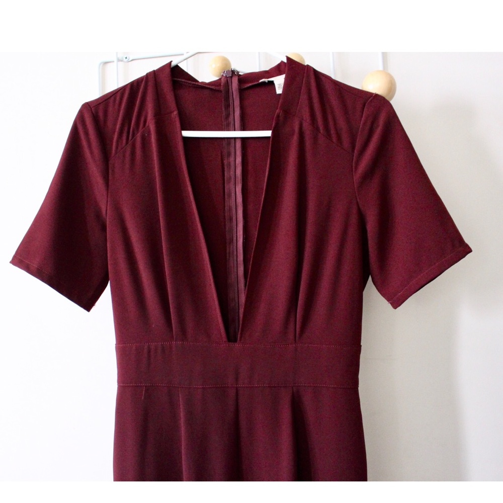 UO/ silence + noise; Plunging neck jumpsuit